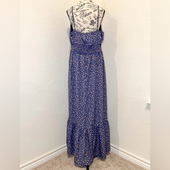 Inspired Hearts Blue Floral Maxi Dress - Picture 2 of 10